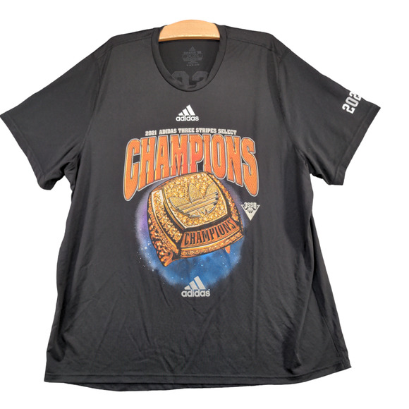 Adidas Creator Tee Men's 2021 Champions T-Shirt Black 2XL Short Sleeve - Picture 1 of 12
